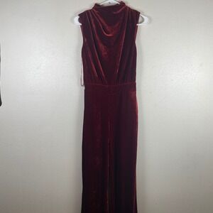 reiss burgundy velvet dress One Shoulder Drape Sleeve Trumpet Skirt Burgundy Evening Gown Nox E475 12 / Burgundy (Maroon)